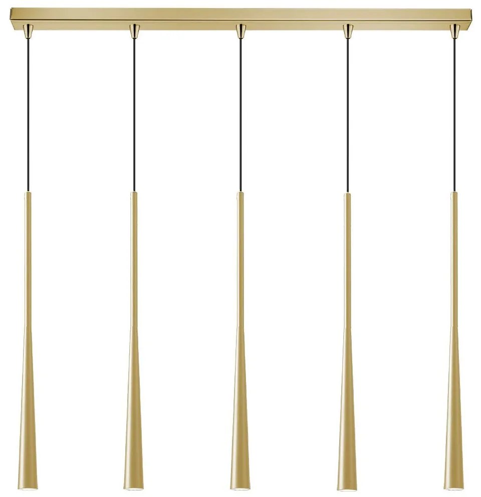 Φωτιστικό Οροφής - Ράγα 01371-12BR G9 100cm Gold Luma