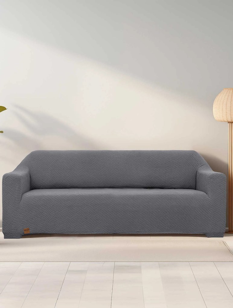 Ελαστικά καλύμματα καναπέ DYNAMIC DARK GREY Ελαστικό κάλυμμα τριθέσιου καναπέ