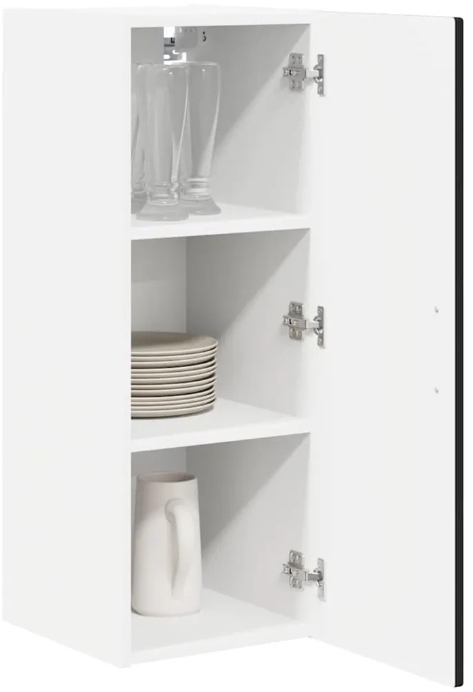 vidaXL Ντουλάπα Κουζίνας Μαύρο 30 x 31 x 80 εκ. Επεξεργασμένο ξύλο