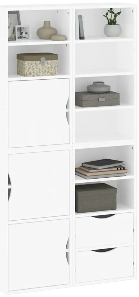 vidaXL Πλαϊνά ντουλάπια 4 τεμ. ODDA 40x24x79 εκ. από Μασίφ Ξύλο Πεύκου