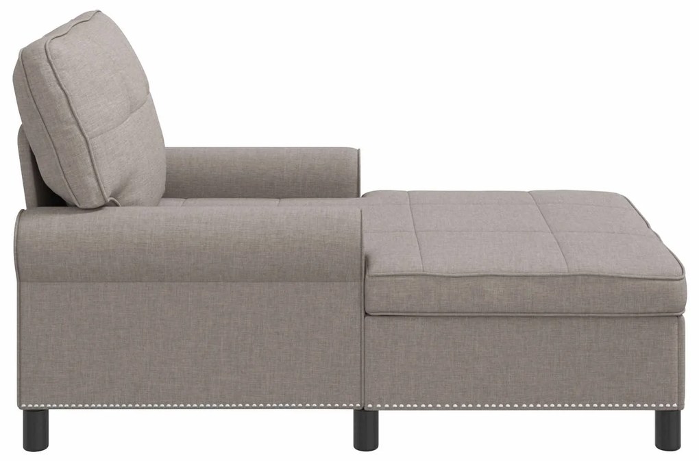vidaXL Χαλάρωση με μαξιλάρι Taupe 91 x 157 x 91 εκ. ύφασμα