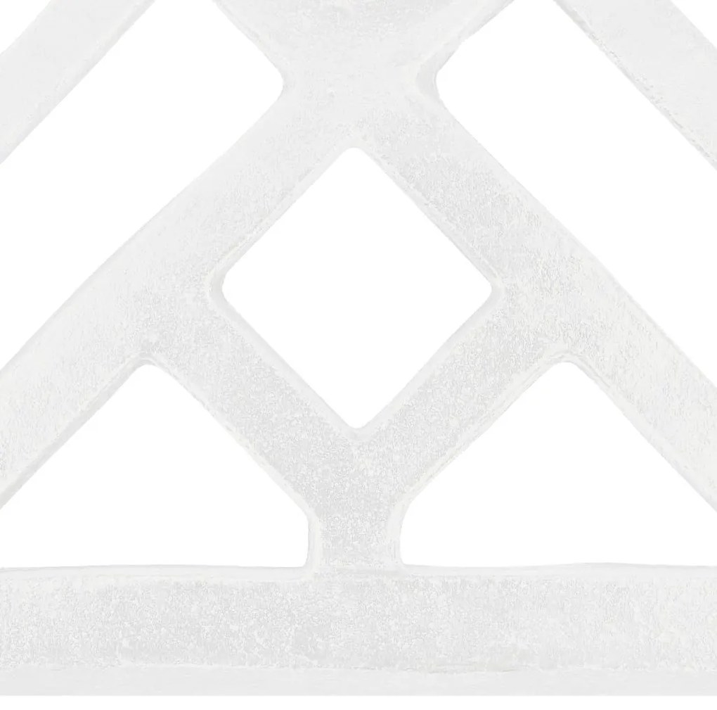 Βάση Ομπρέλας Λευκή 44 x 44 x 31 εκ. από Χυτοσίδηρο - Λευκό