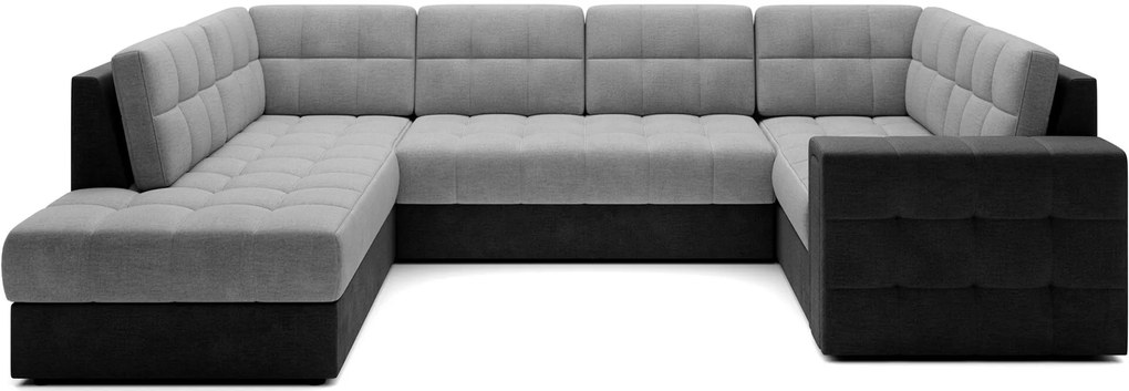 Γωνιακός καναπές Bale U-Gkri anoixto - mauro-Αριστερή - 299.00Χ198.00Χ82.00cm