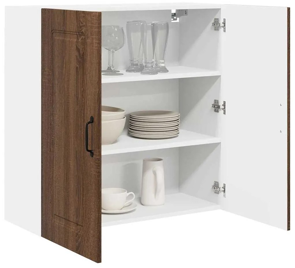 vidaXL Ντουλάπα Κουζίνας Καφέ δρυς 80 x 31 x 80 εκ. Επεξεργασμένο ξύλο