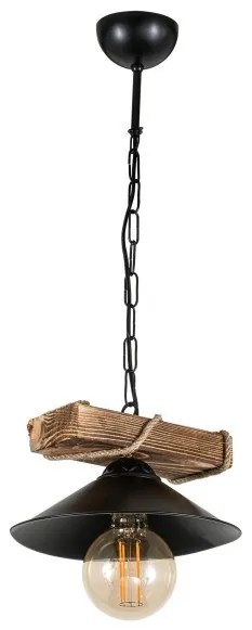 Κρεμαστό Φωτιστικό Οροφής 1xΕ27 Μαύρο Ξύλο PDT 2060 0083514 Arlight -83514-Μαύρο 0083514