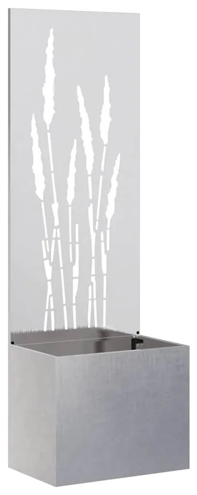 vidaXL Οθόνη Ιδιωτικότητας Κήπου Ασημί 50 x 140 cm Ανοξείδωτο ατσάλι