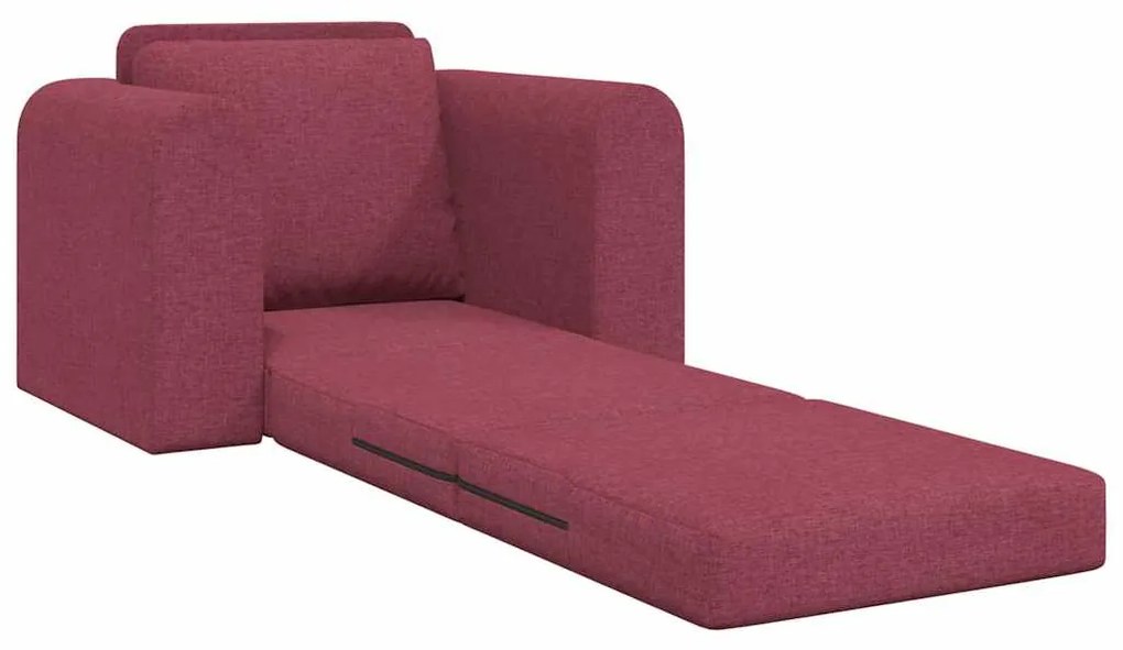 vidaXL Κρεβάτι καναπές Μπορντό 98 x 71 x 83 εκ. ύφασμα