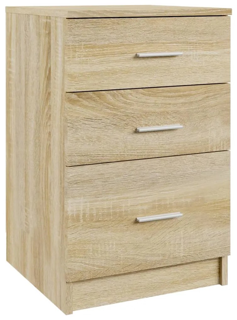vidaXL Κομοδίνο Sonoma Δρυς 40 x 40 x 63 εκ. από Επεξεργασμένο Ξύλο