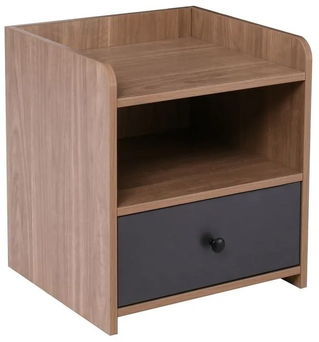 ORIENT Κομοδίνο με 1 Συρτάρι, Απόχρωση Sonoma Oak-Grey