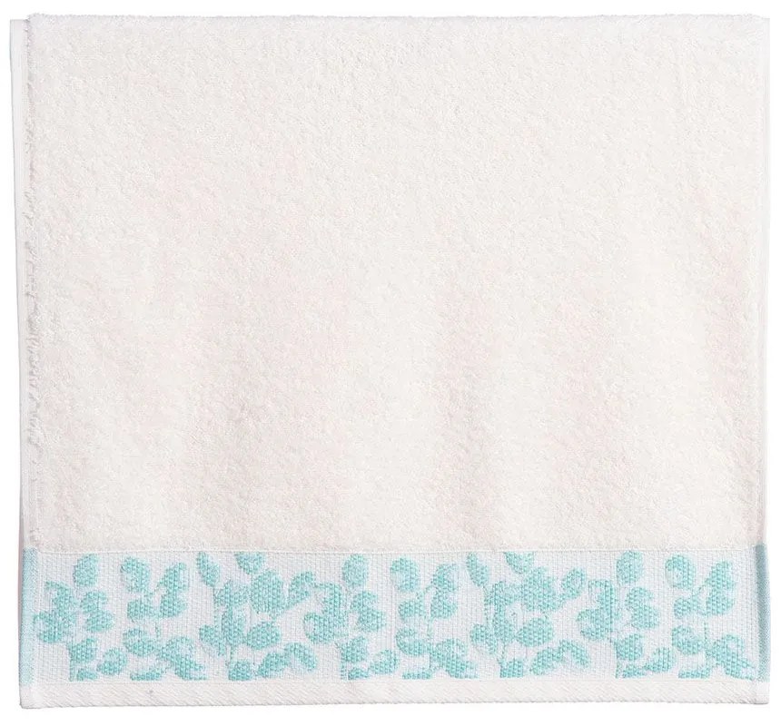 Πετσέτα Odete Ecru-Green Nef-Nef Homeware Face 50x90cm 100% Βαμβάκι