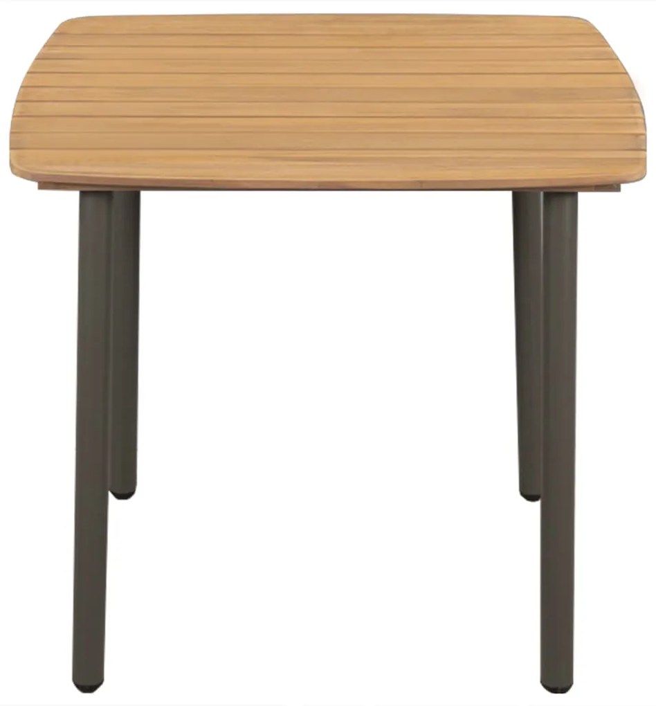 vidaXL Τραπέζι Κήπου 80 x 80 x 72 εκ. από Μασίφ Ξύλο Ακακίας