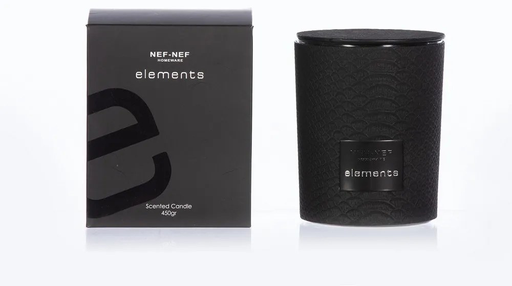 Αρωματικό Κερί Elements 25 450gr Black Nef-Nef Homeware