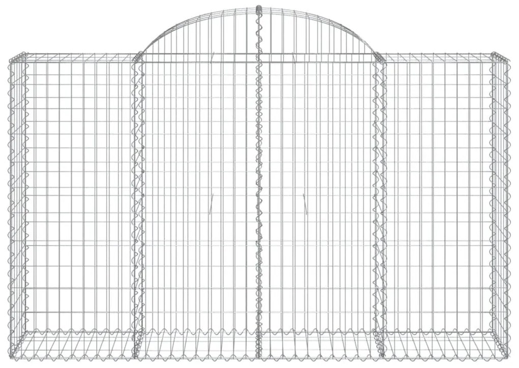 vidaXL Συρματοκιβώτια Τοξωτά 20 τεμ. 200x50x120/140 εκ. Γαλβαν. Ατσάλι