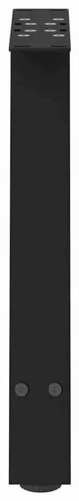 vidaXL Πόδια Τραπεζιού Σαλονιού Σχήματος Α 2 τεμ. Μαύρο 38x(42-43) εκ. Ατσάλι