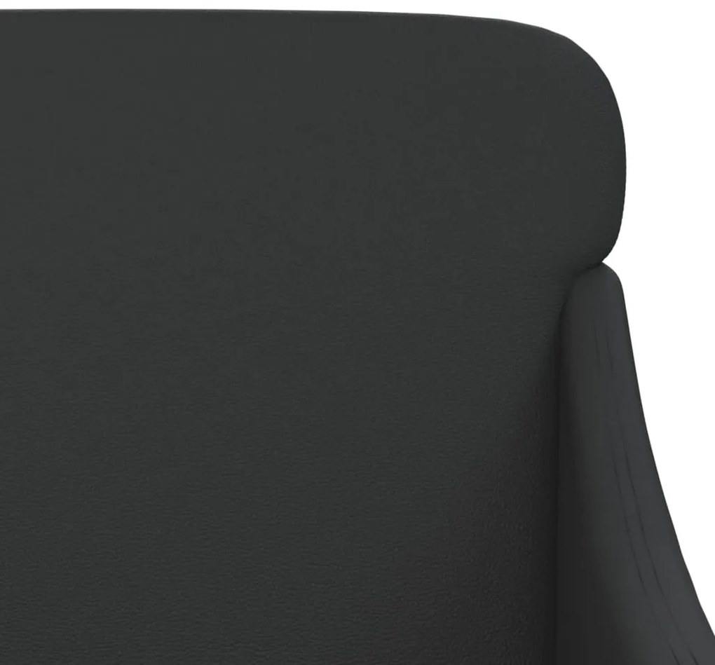 vidaXL Πάγκος Μαύρος 110x76x80 εκ. από Συνθετικό Δέρμα
