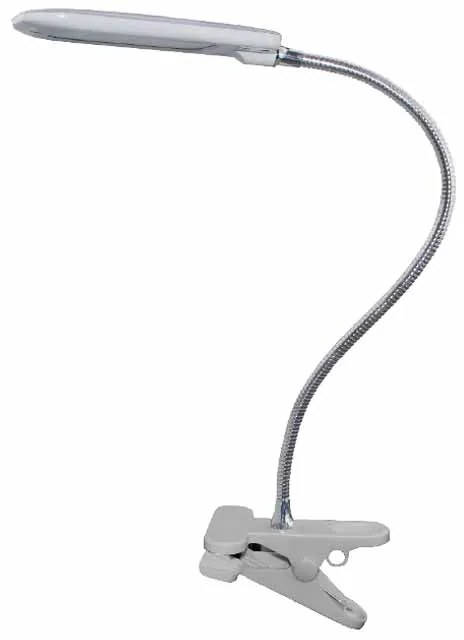 Πορτατίφ LED Με Κλιπ Aca Baz 15205LEDGYC Grey