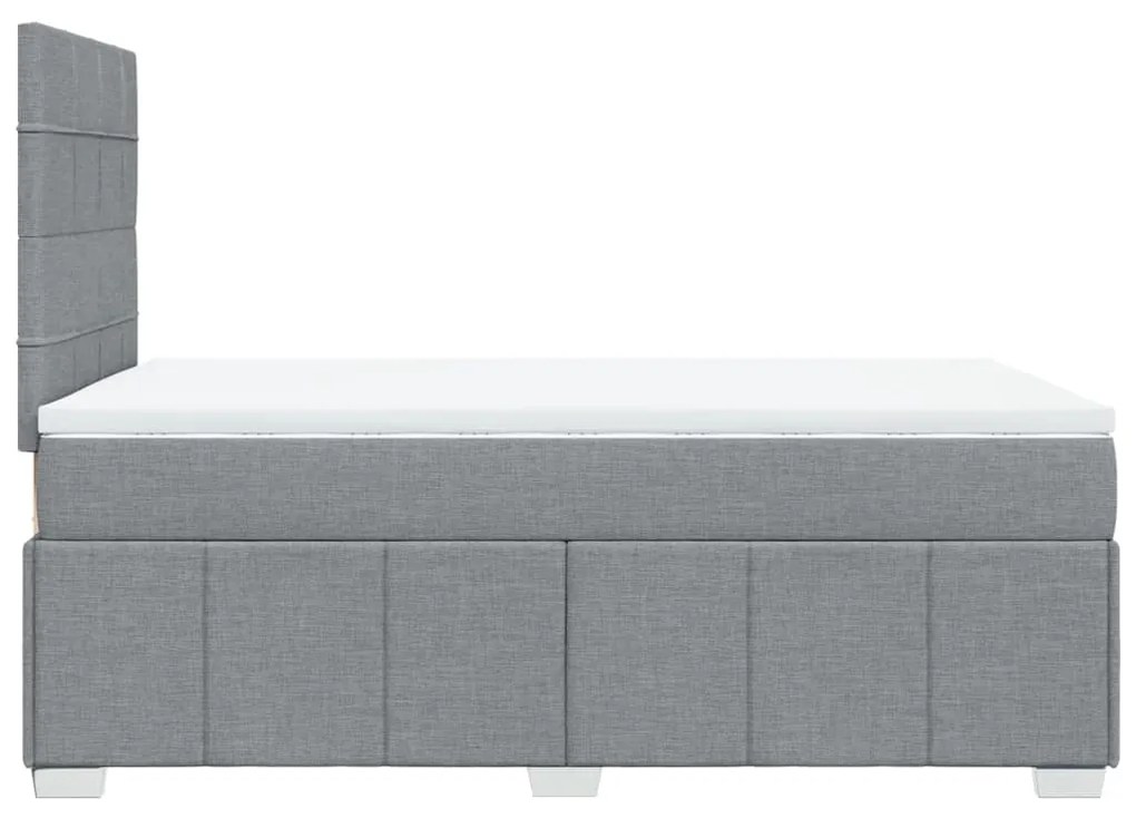 ΚΡΕΒΑΤΙ BOXSPRING ΜΕ ΣΤΡΩΜΑ ΑΝΟΙΧΤΟ ΓΚΡΙ 120X200 ΕΚ. ΥΦΑΣΜΑΤΙΝΟ 3293935