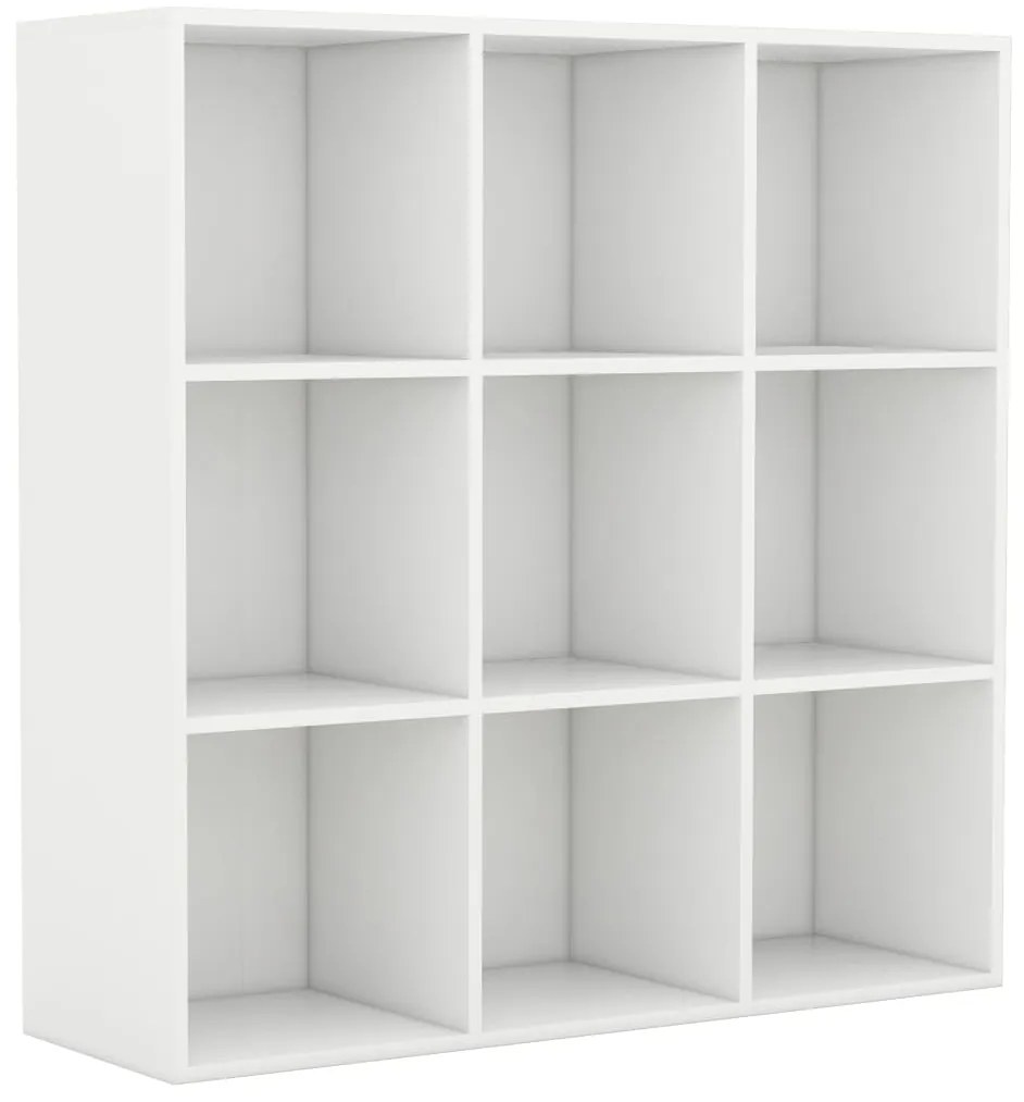 vidaXL Βιβλιοθήκη Λευκή 98 x 29 x 97,5 εκ. Επεξεργασμένο Ξύλο