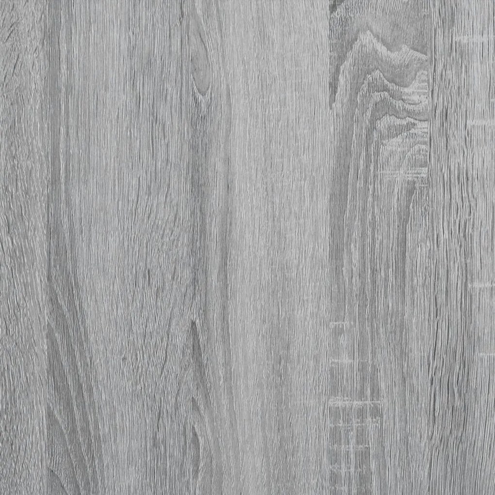 Ραφιέρα Τοίχου Γκρι Sonoma 70,5x35x30,5 εκ. Επεξεργασμένο Ξύλο - Γκρι