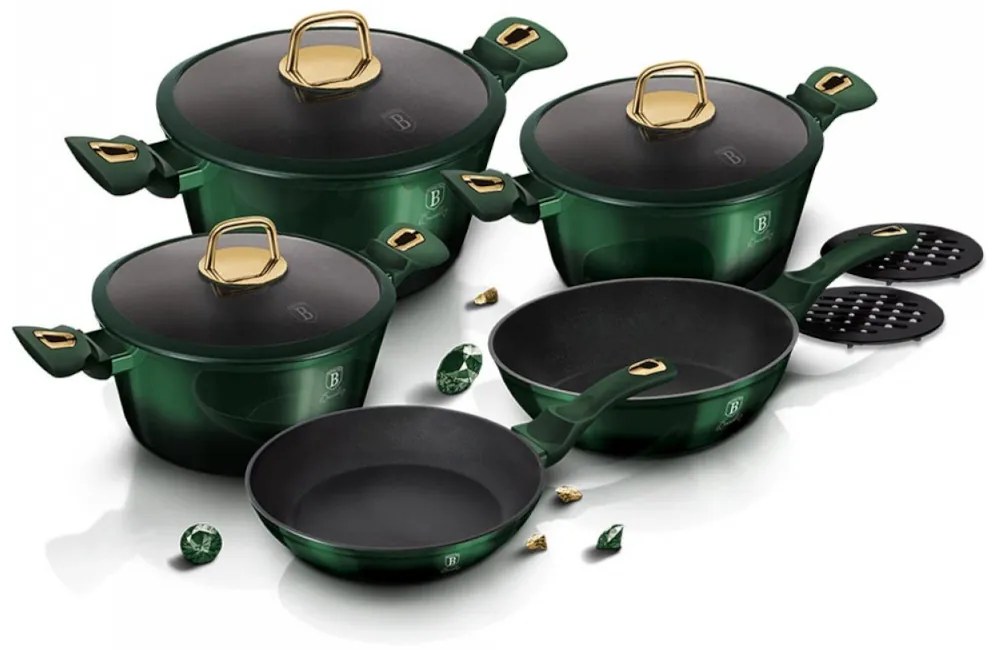 Σετ Μαγειρικής Berlinger Haus 10 τμχ Emerald Collection BH-6065