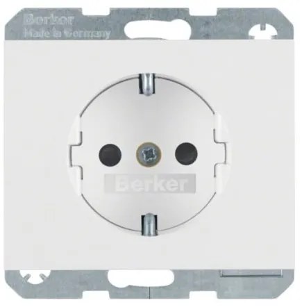 Πρίζα Σούκο Ασφαλείας Λευκό Berker K.1 41357009 Hager-41357009-Λευκό 41357009