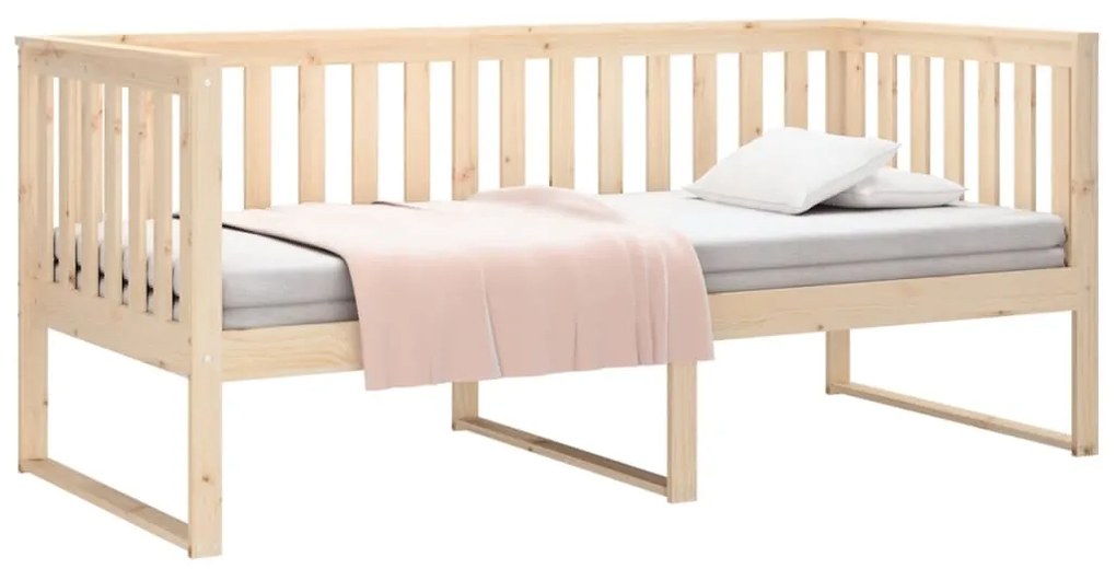 vidaXL Κρεβάτι ημέρας χωρίς στρώμα 100x200 cm Στερεό ξύλο πεύκο