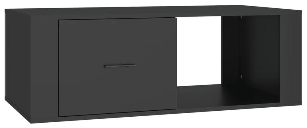 vidaXL Τραπεζάκι Σαλονιού Μαύρο 100x50,5x35 εκ. Επεξεργασμένο Ξύλο