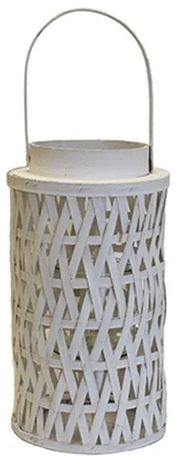 Φανάρι Ξύλινο 00.06.61053 17,5x33cm White Wood