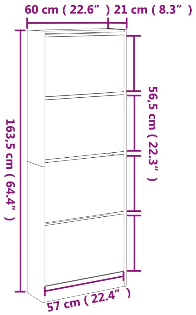 ΠΑΠΟΥΤΣΟΘΗΚΗ ΓΚΡΙ ΣΚΥΡΟΔΕΜΑΤΟΣ60X21X163,5ΕΚ. ΕΠΕΞΕΡΓΑΣΜΕΝΟ ΞΥΛΟ 839906