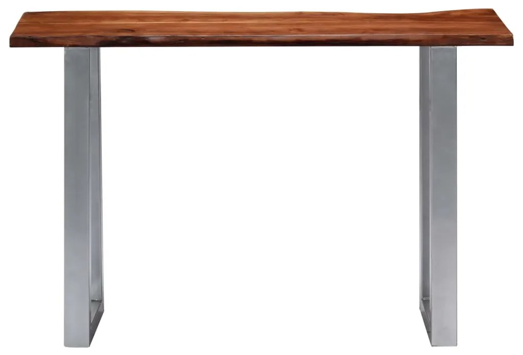 vidaXL Τραπέζι Κονσόλα 115x35x76 εκ. από Μασίφ Ξύλο Ακακίας και Σίδηρο