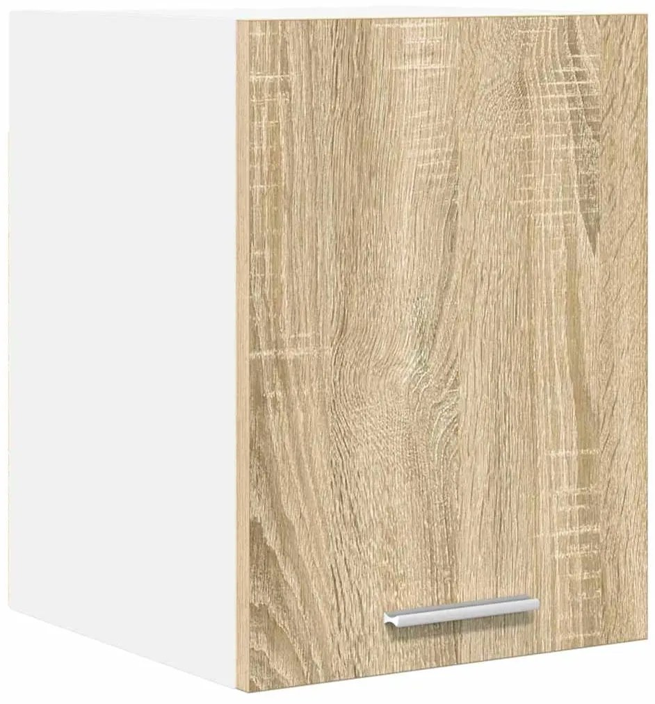 vidaXL Κρεμαστό ντουλάπι Σομόνα Δρυς και Λευκό 30 x 31 x 40 εκ.