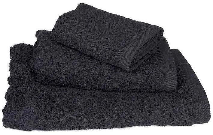 Πετσέτα Βαμβακερή Χειρός 30x50εκ. Black 7001419-12