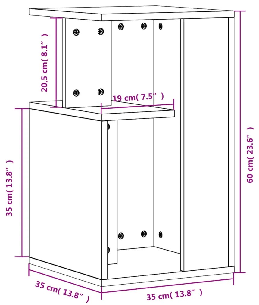 ΒΟΗΘΗΤΙΚΟ ΤΡΑΠΕΖΙ ΚΑΦΕ ΔΡΥΣ 35X35X60 ΕΚ. ΕΠΕΞΕΡΓΑΣΜΕΝΟ ΞΥΛΟ 840743