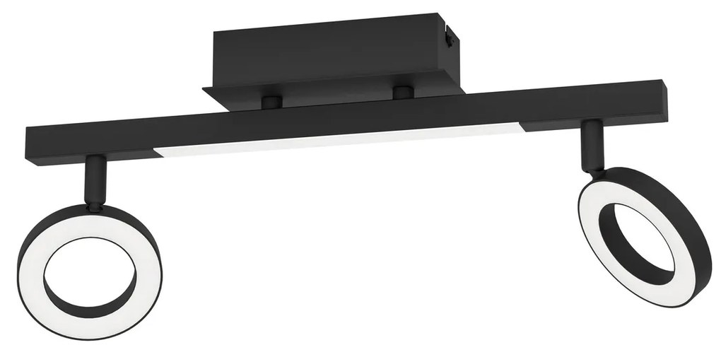 Φωτιστικό Σποτ Eglo 900514 CARDILLIO 2 Μαύρο Ματ (Black Mat) 3000K