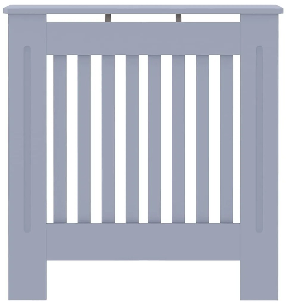 vidaXL Καπάκι Καλοριφέρ Γκρι 78 x 19 x 81,5 εκ. Επεξεργασμένο ξύλο