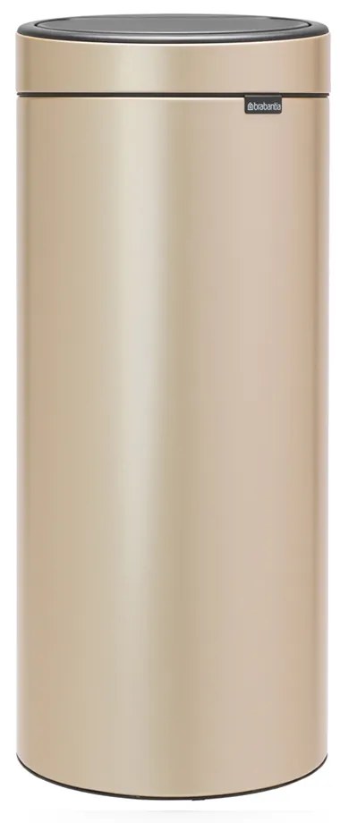Brabantia 1003221 Κάδος Απορριμμάτων από Ανοξείδωτο Ατσάλι, 30lt, Metallic Gold , Touch Bin New