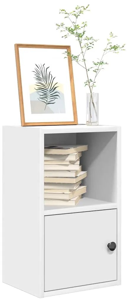 vidaXL Βιβλιοθήκη Λευκή 31x24x52 εκ. από Επεξεργασμένο Ξύλο