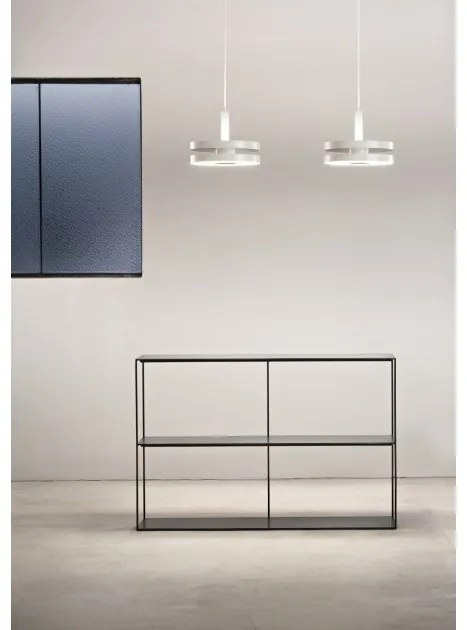 Κρεμαστό Φωτιστικό Οροφής 2xLED 14,2W Dimmable Triac Led Machine S3 Prandina-1C33000113031-Λευκό 1C33000113031