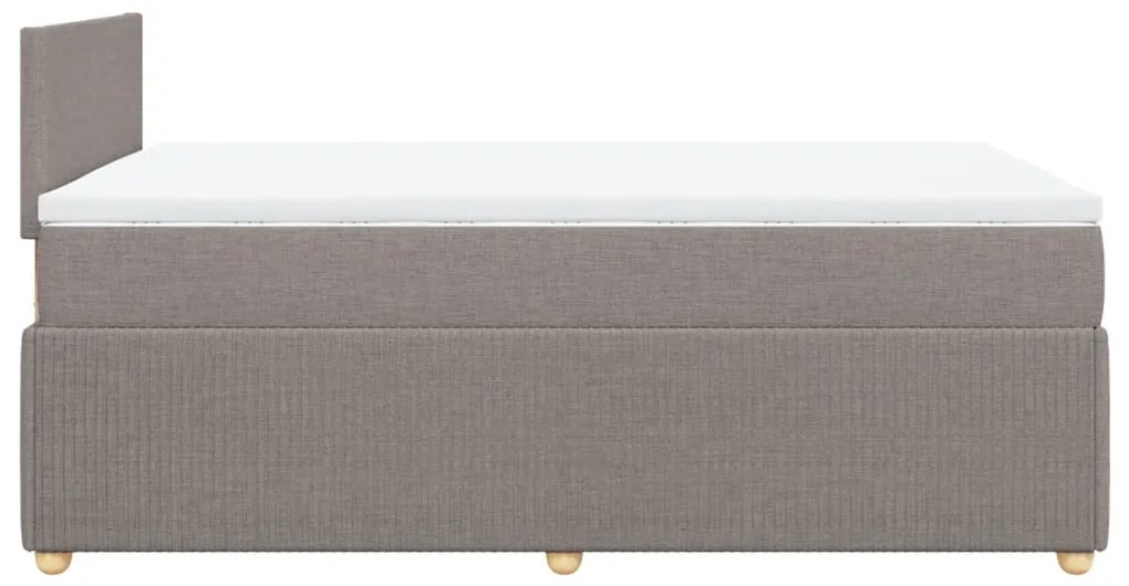 ΚΡΕΒΑΤΙ BOXSPRING ΜΕ ΣΤΡΩΜΑ TAUPE 120X190 ΕΚ. ΥΦΑΣΜΑΤΙΝΟ 3289692