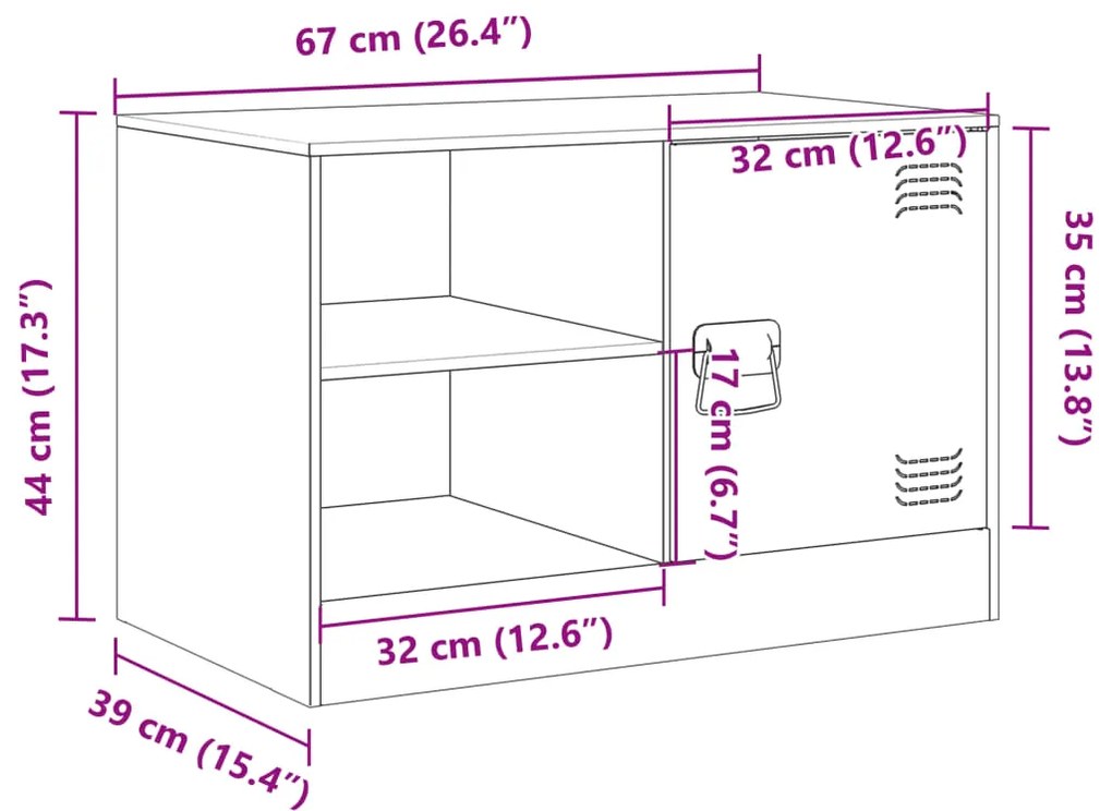 ΈΠΙΠΛΟ ΤΗΛΕΟΡΑΣΗΣ ΜΑΥΡΟ 67X39X44 ΕΚ. ΑΠΟ ΧΑΛΥΒΑ 841691