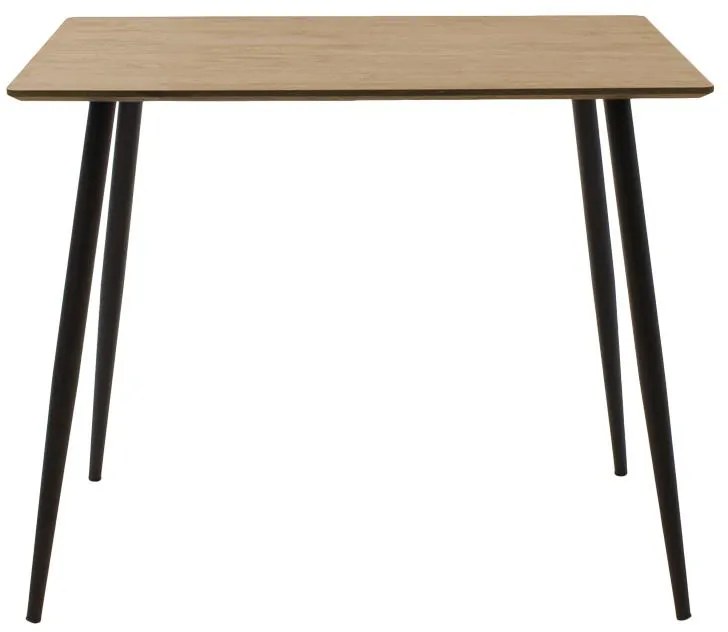 Τραπεζαρία Gaston-Cuba σετ 5τεμ pp-mdf σε μαύρη-sonoma απόχρωση 70x70x75εκ 70x70x75 εκ.