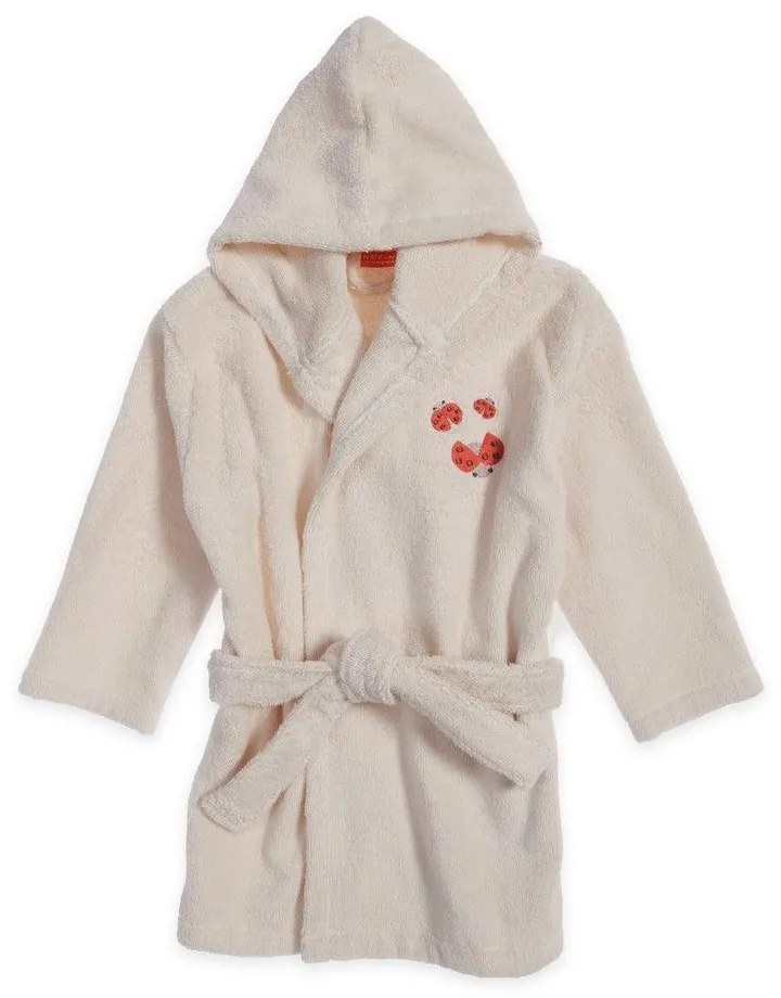 Μπουρνούζι Βρεφικό Lady Bug Ecru Nef-Nef Homeware