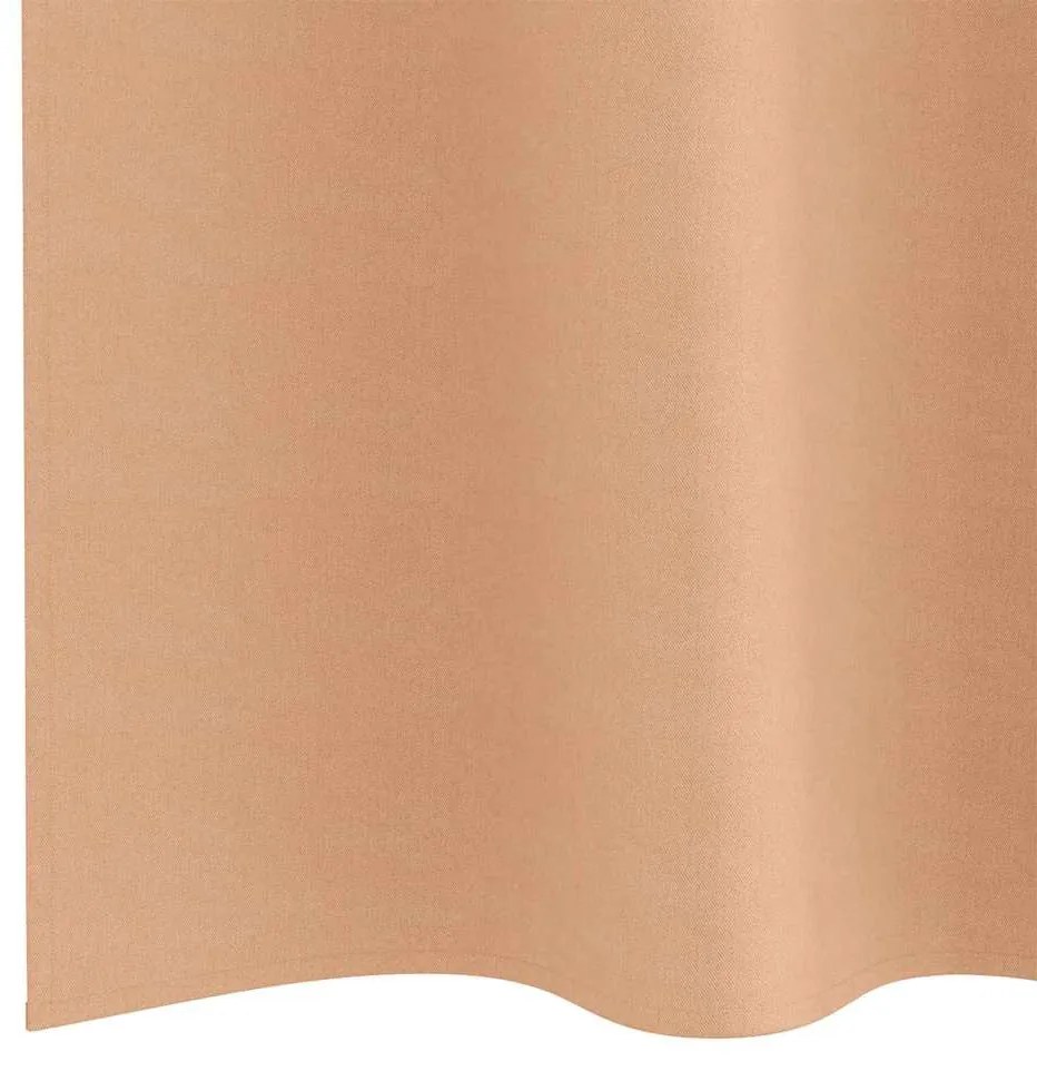 vidaXL Κουρτίνες 2 pcs Ανοιχτό καφέ 225x140εκ. Πολυεστέρας