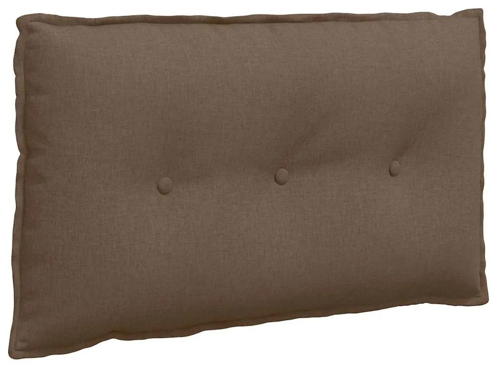 vidaXL Μαξιλάρι Πλάτης Καφέ 80 x 19 x 50 εκ ύφασμα