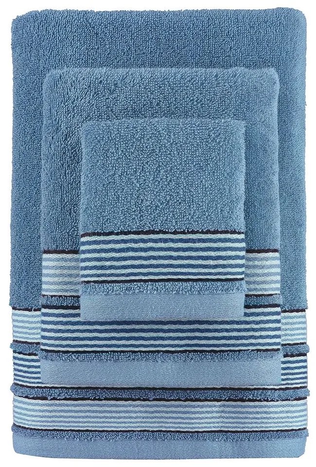 Πετσέτες Bela (Σετ 3τμχ) Denim Palamaiki Towels Set 70x140cm 100% Βαμβάκι