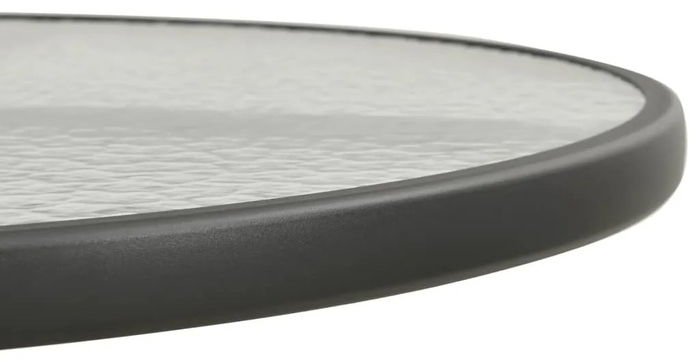 vidaXL Τραπέζι Bistro Ανθρακί Ø80 x 71 εκ. Ατσάλινο