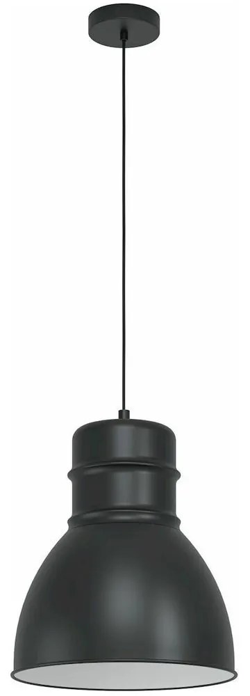 Φωτιστικό Οροφής 43621 Ebury 1/E27 Black Eglo Metal