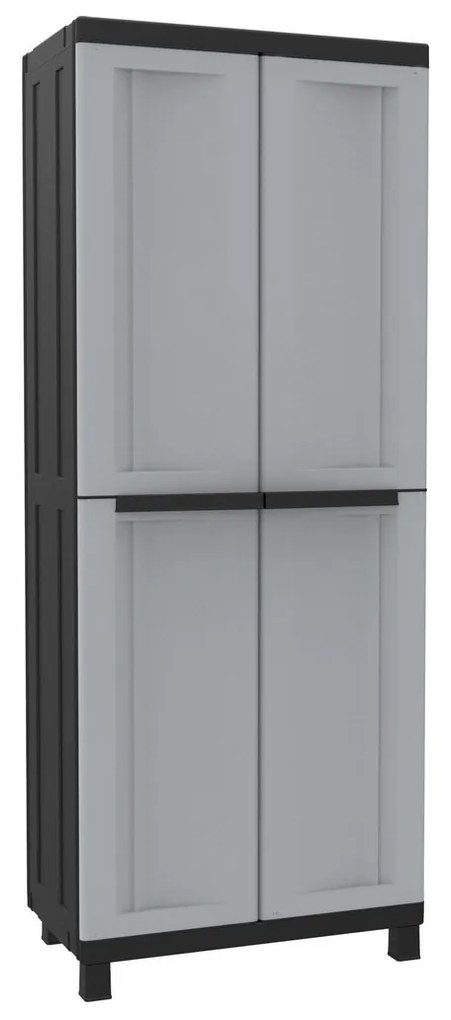 Ντουλάπα για τα ρπύχα Terry Μαύρο/Γκρι Ρητίνη Πλαστική ύλη 68 X 39 X 170 CM