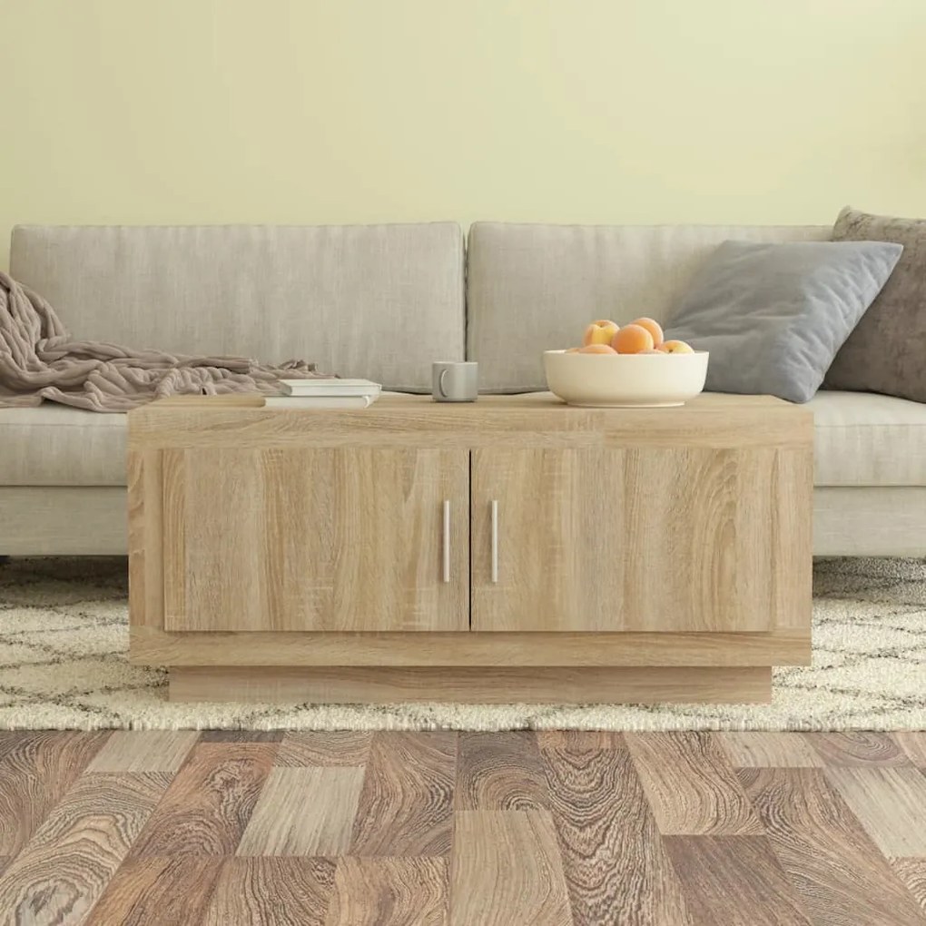 vidaXL Τραπεζάκι Σαλονιού Sonoma Δρυς 102x50x45 εκ. Επεξεργασμένο Ξύλο
