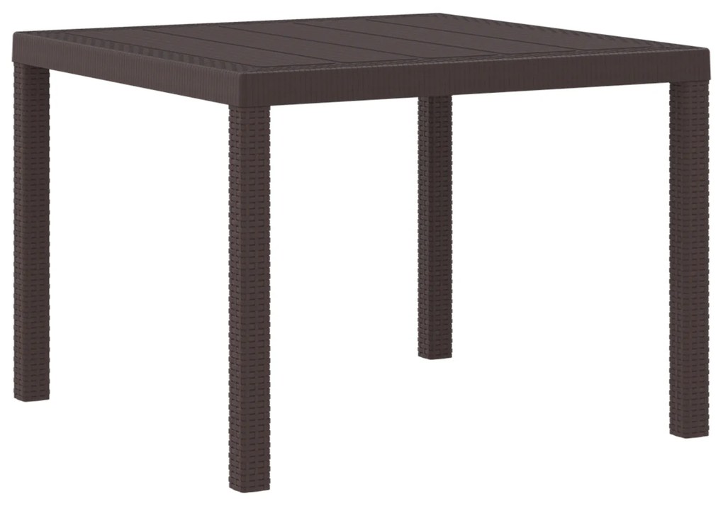 vidaXL Σετ τραπεζαρίας κήπου 3 pcs Καφέ 100 x 100 x 73 εκ